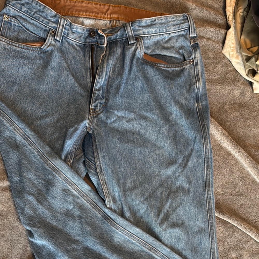 Duluth Trading Co. Light Blue Denim Jeans